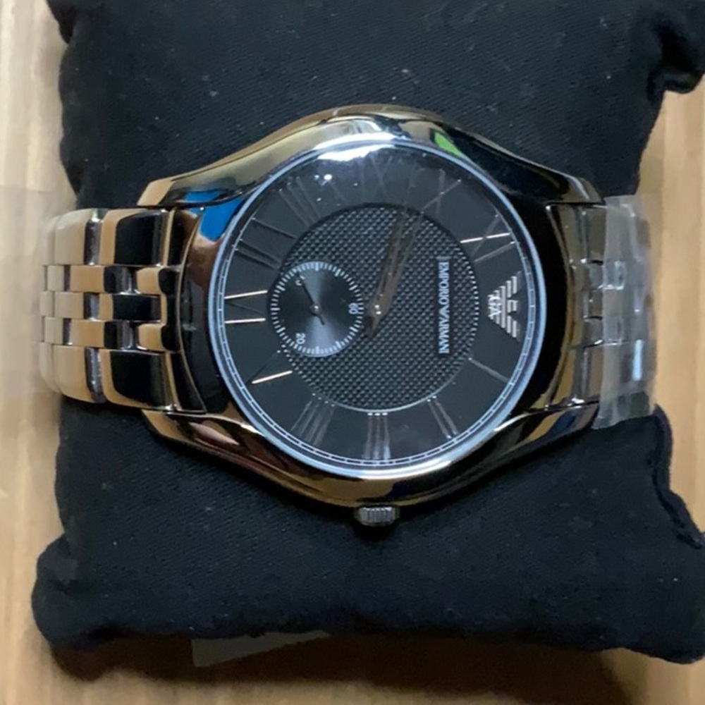 Emporio Armani Men’s Watch Black Dial Steel AR1706